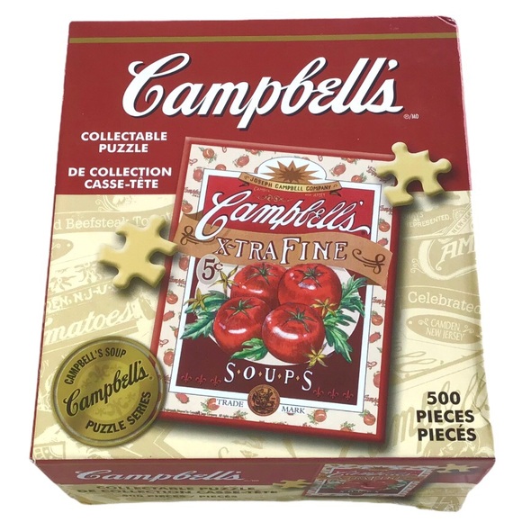 Vintage Campbells Soup Puzzle 500 Pieces COMPLETE 2004 Advertising Collectible - Picture 1 of 5